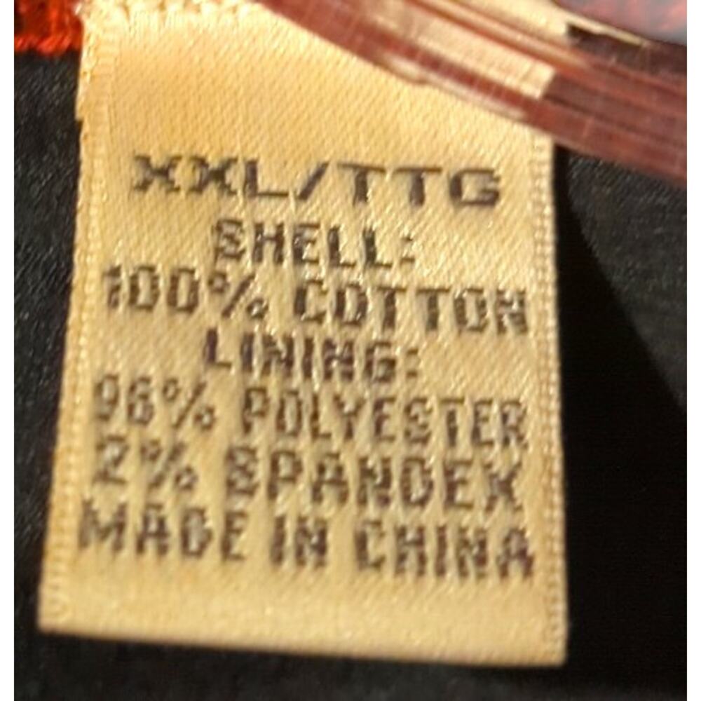 TEHAMA Burgundy Golf 1/4 Zip Sweater Windbreaker Lined Wind Shirt Men's XXL - Picture 7 of 7